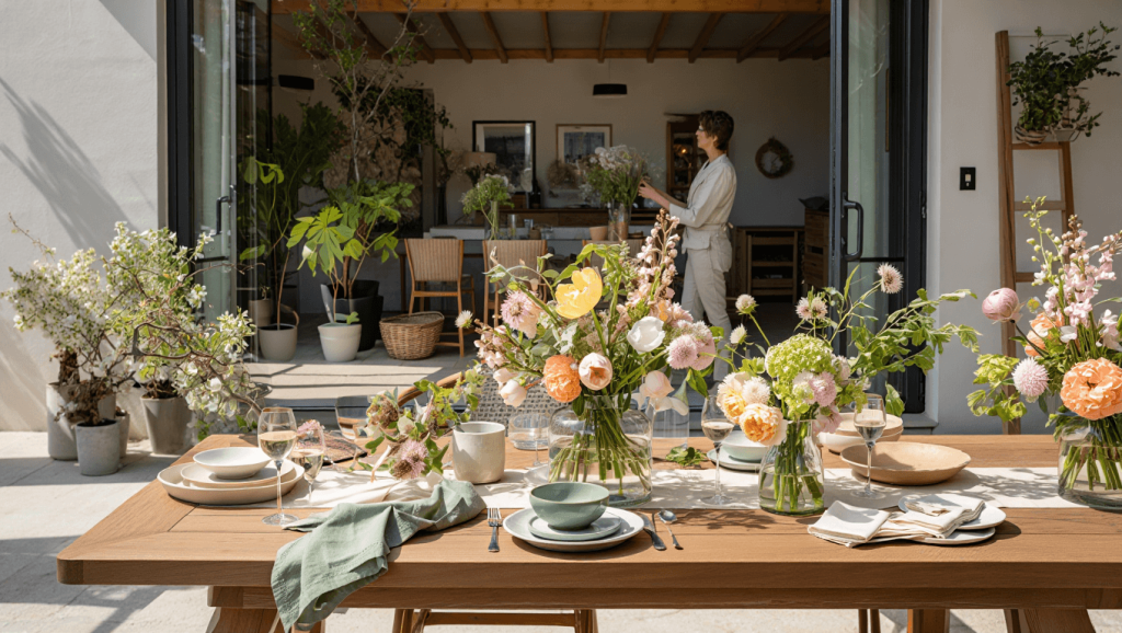 Cernay actualise la déco de printemps: tables et intérieurs adoptent la nature Décoration de printemps : l’art de la table et déco nature Cernay