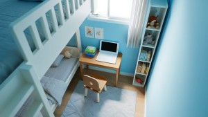 Chambre d’enfant moins de 10 m²: 7 aménagements qui libèrent de l’espace Chambre d’enfant -10 m² : optimiser l’espace