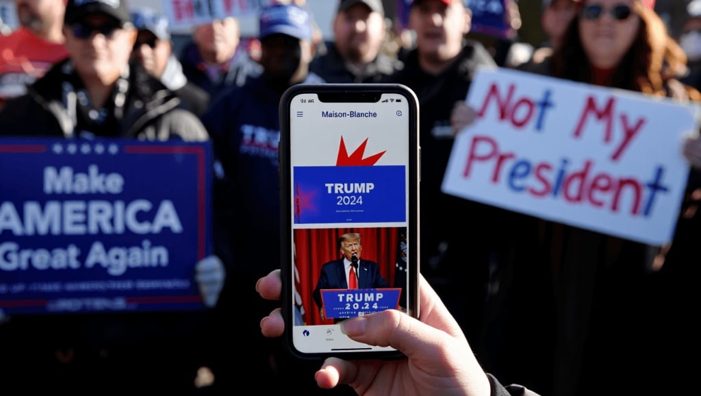 L’application officielle de la Maison Blanche est un outil à la gloire de Donald Trump, elle permet aussi de dénoncer des personnes à la police de l’immigration et traque ses utilisateurs en permanence