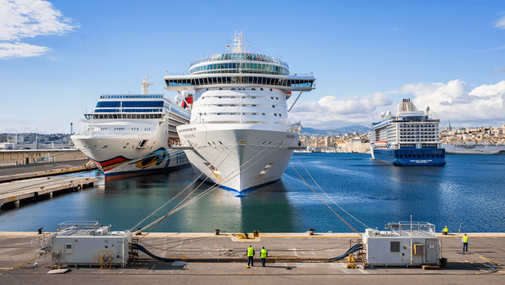 Le branchement électrique des bateaux de croisière s'accélère à Marseille