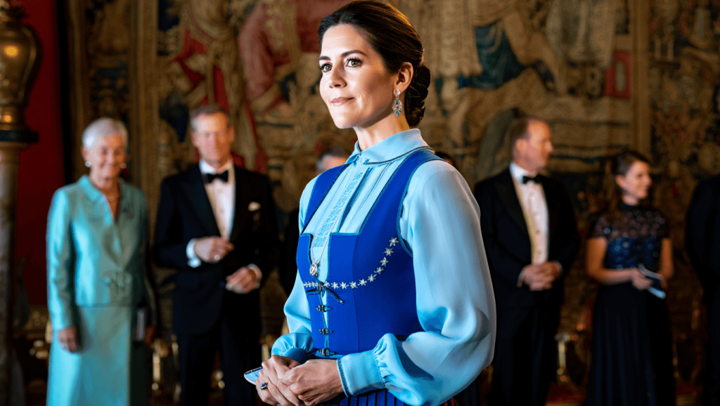 Mary de Danemark étonne au gala caritatif: tenue folk revisitée en clé contemporaine Pour cet événement caritatif, Mary de Danemark surprend dans une tenue mêlant folklore et modernité