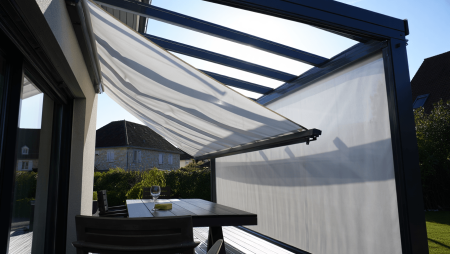 Pergola design toile Rétractable Mulhouse, Riedisheim VERRAL