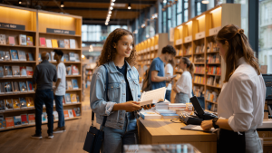 Menuiserie Bitsch : aménagement sur mesure Librairie Bisey Mulhouse
