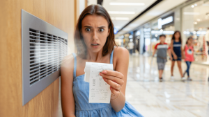 Climatisation gratuite en centre commercial : pause fraîche se transforme en facture salée Je suis allée au centre commercial juste pour la clim gratuite, et ça m'a coûté cher