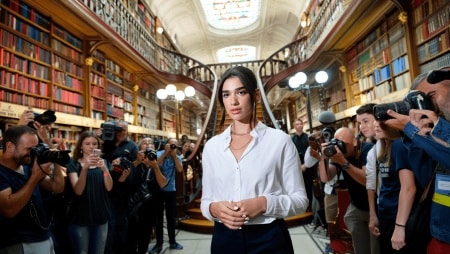 Après son « book club », Dua Lipa lance la « Manifesto Library », une bibliothèque un peu particulière