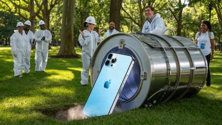 En 2276, l’iPhone 17 Pro Max commencera une nouvelle vie, quand les Américains le sortiront de la capsule temporelle enterrée à Philadelphie