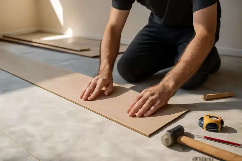Revêtement de sol: confiez la pose à un pro pour gagner du temps et garantir la qualité
