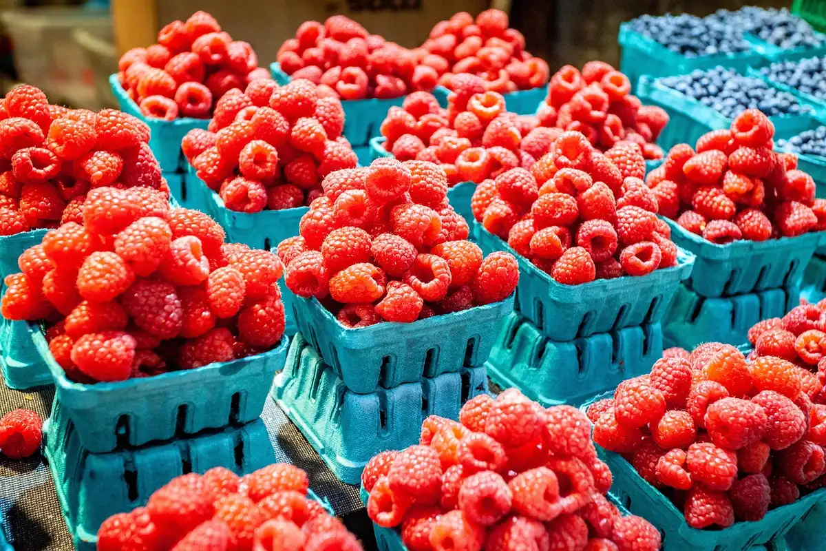 Rayons de produits transformés dans un supermarché insulaire