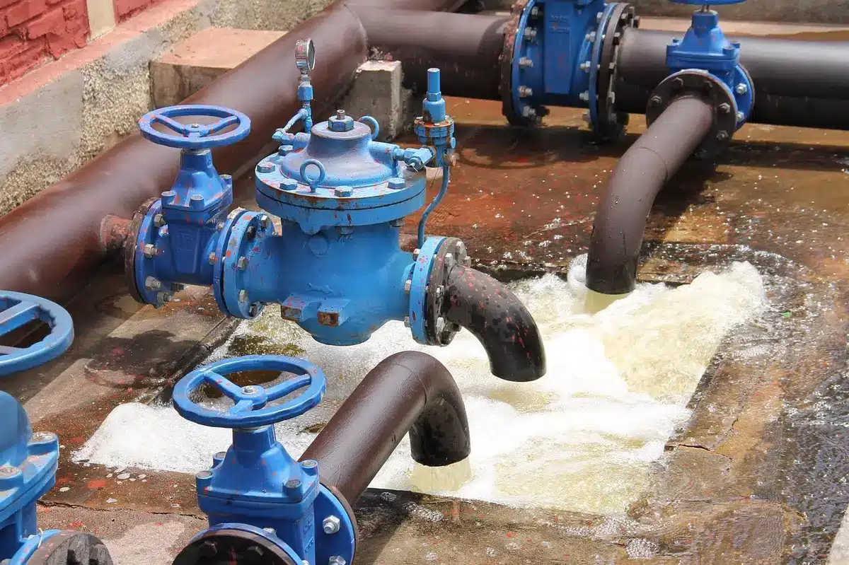 Installation de pompage et captage sur un cours d'eau