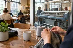 Roubaix: un bar tricote votre pull en laine sur place pendant l'apéro