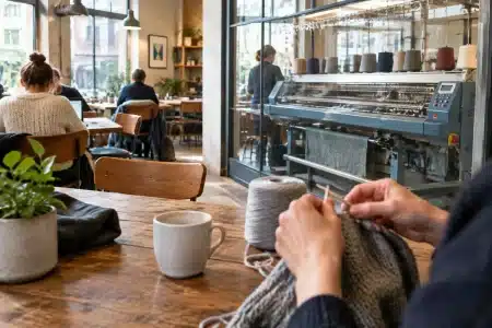 Roubaix: un bar tricote votre pull en laine sur place pendant l'apéro